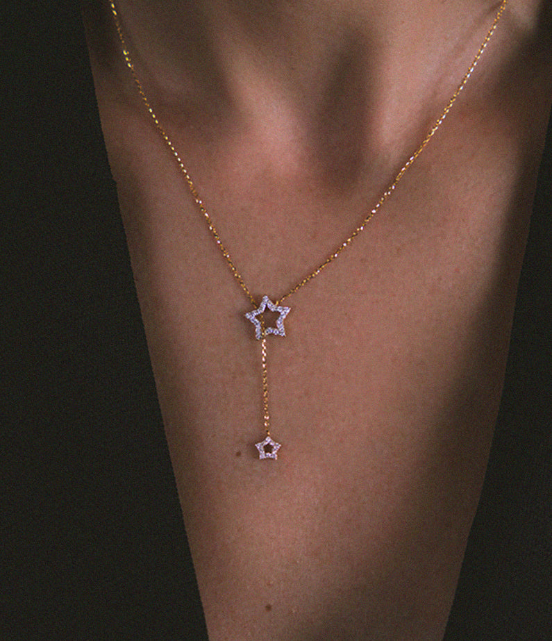 Pheobe Necklace Yellow Gold – Constellate by Lisa Sinclair