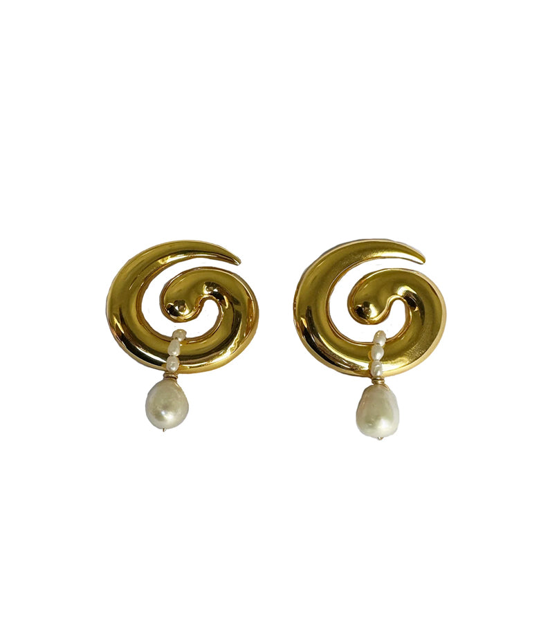 brando gold earrings by briwok